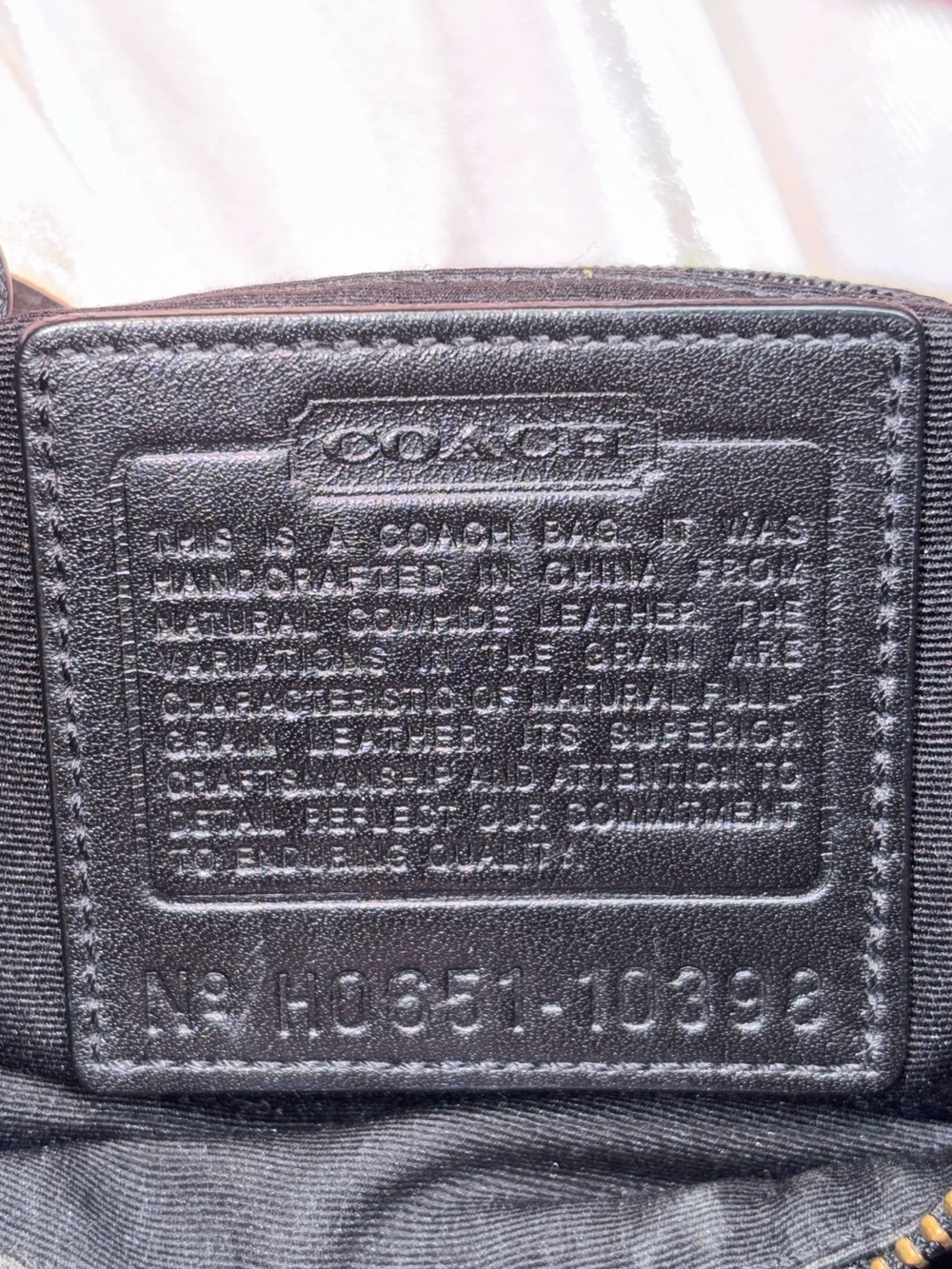 Vintage Authentic Coach Bleeker Duffle Crossbody – Black Pebbled Leather 10398 - Picture 2 of 6